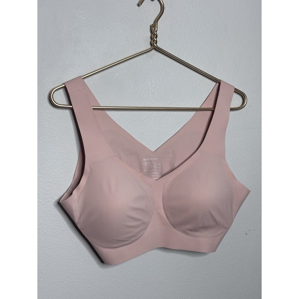Honeylove Soft Form Bra Size 1XL Slimming Stretch Wireless V Neck T Shirt